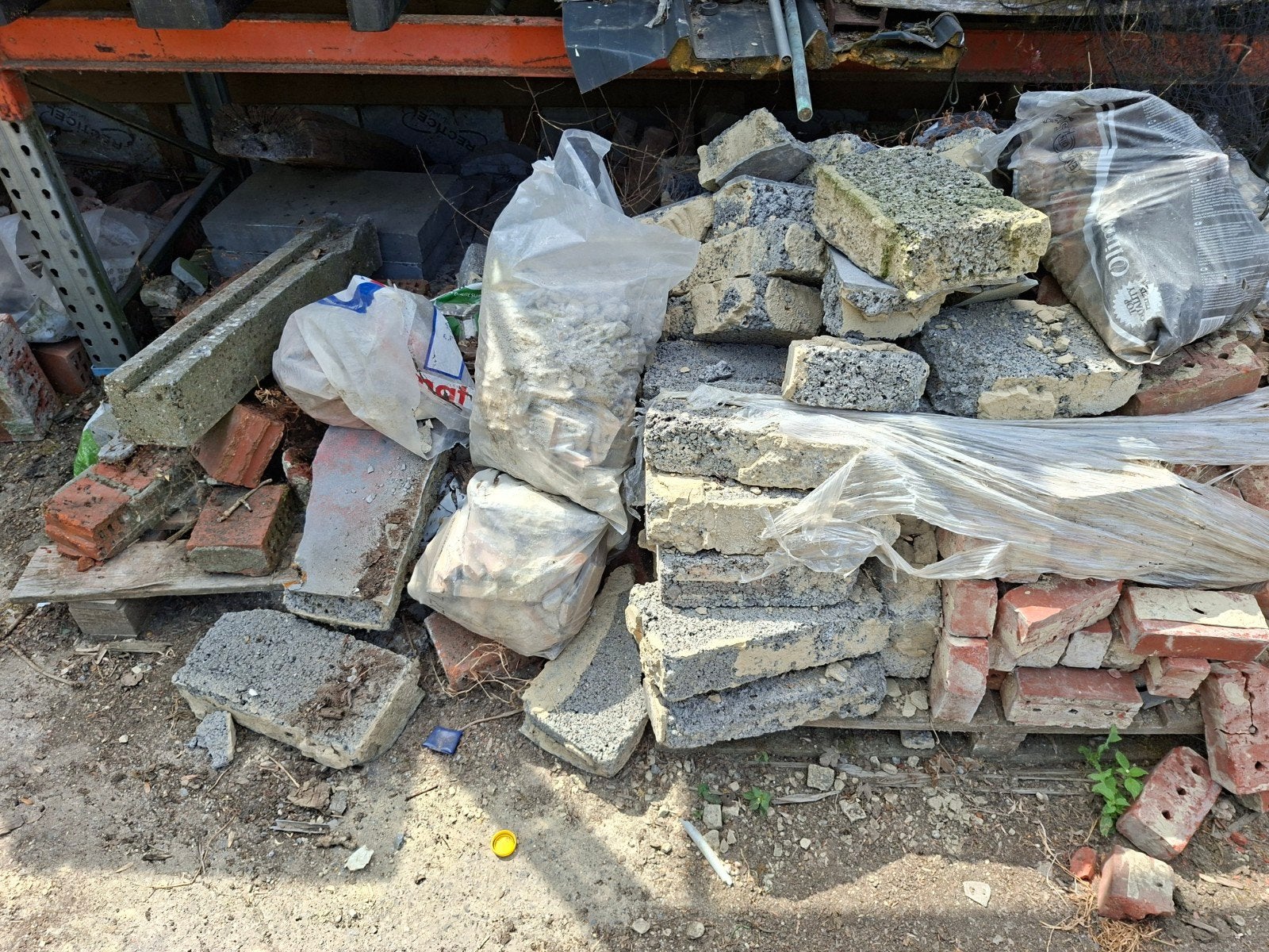 gratis steenpuin, Ophalen
