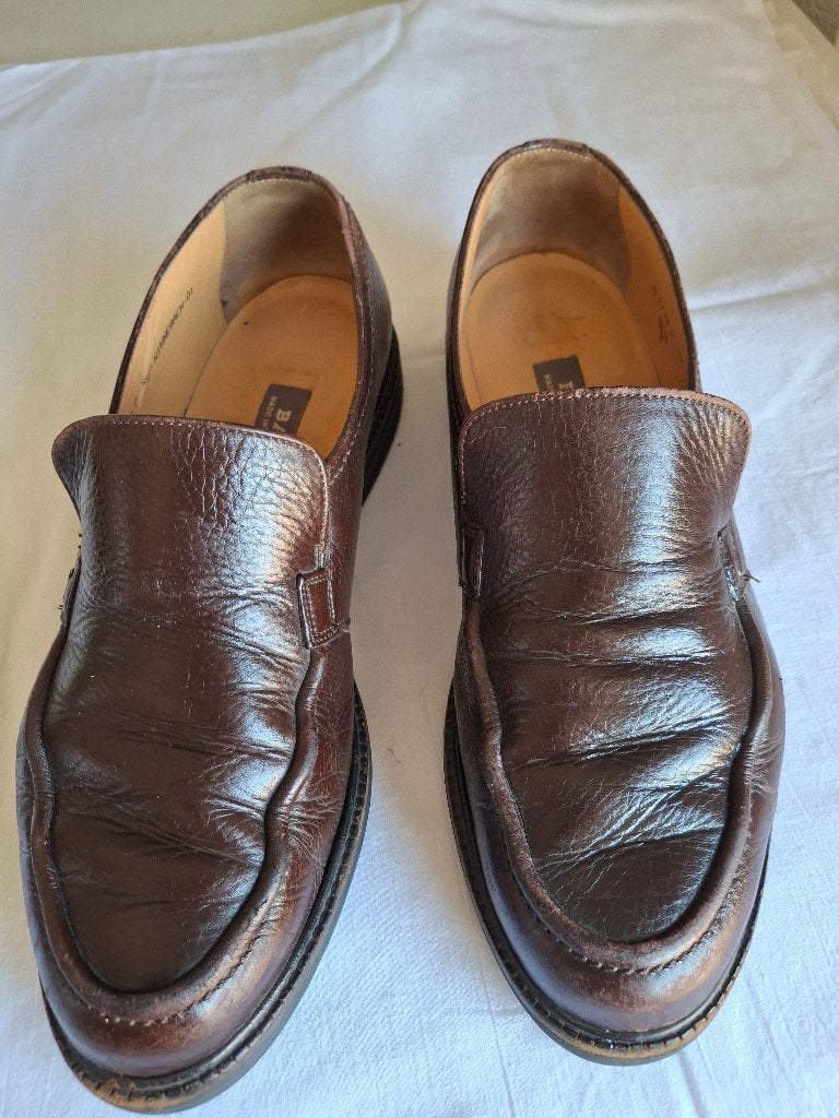 Chaussures  mocassins BALLY  en cuir brun.  pointure 42., BALLY, Enlèvement ou Envoi, Espadrilles et Mocassins, Brun