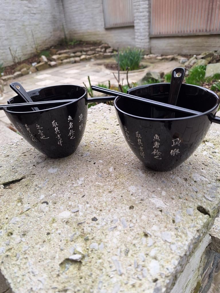 8 bols à soupe japonais, Neuf, Céramique, Enlèvement, Autres styles