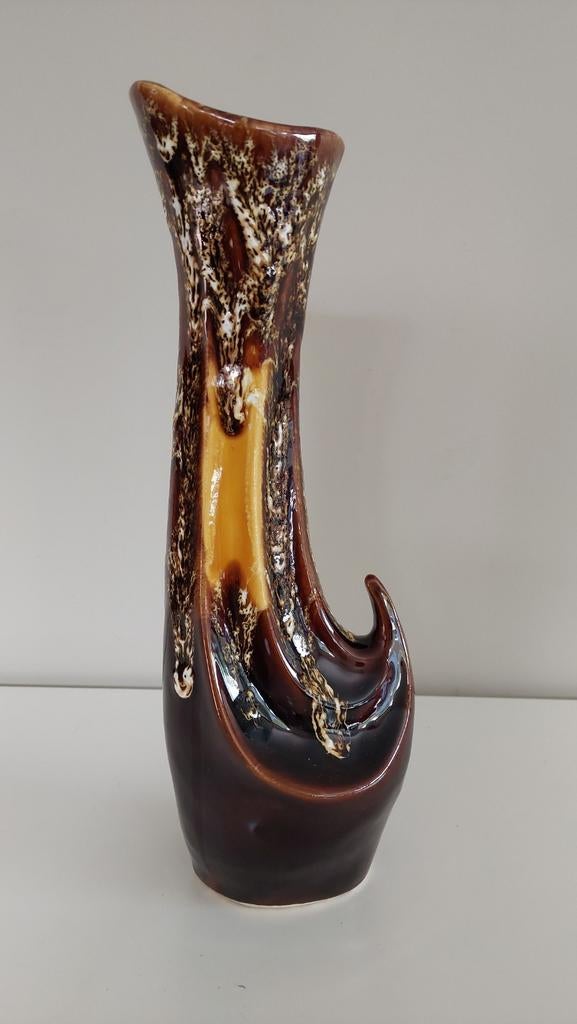 Vase Vallauris vintage magnifiquement conçu - 28 cm, Enlèvement ou Envoi