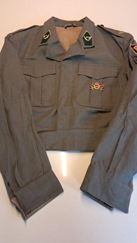 BELGIQUE - ABL - BLOUSON 1er CARABINIERS - 1962, Ophalen of Verzenden, Landmacht, Kleding of Schoenen