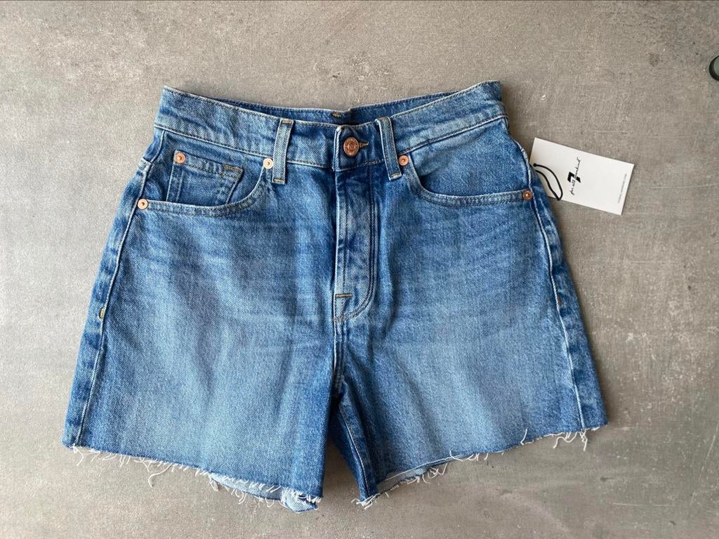 7 for all mankind - Jeansshort. Maat 25. Nieuw, Blauw, Nieuw, Ophalen of Verzenden, W27 (confectie 34) of kleiner