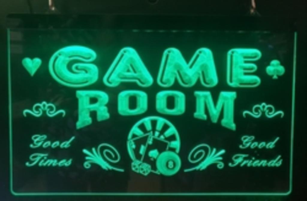 Gameroom 3d led decoratie verlichting reclame mancave lamp, Enlèvement ou Envoi, Neuf, Table lumineuse ou lampe (néon)