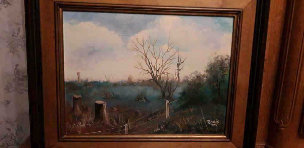 Tableau signé Robin, Enlèvement
