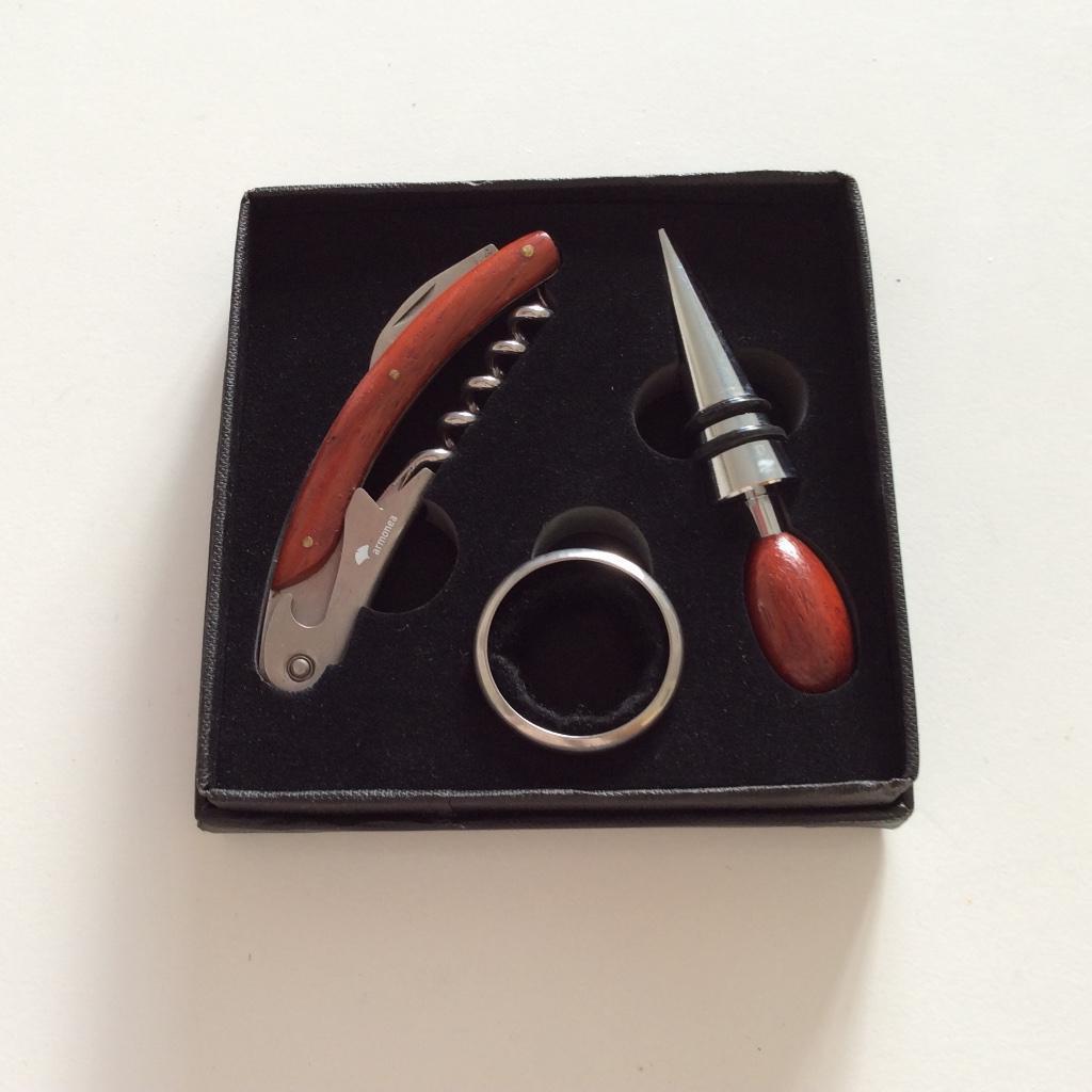 Set van champagnestop, kurkentrekker, Verzamelen, Ophalen, Nieuw