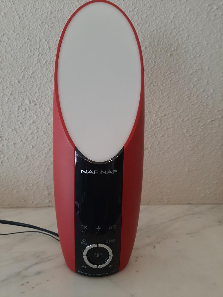 Radio-réveil NAF NAF (lampe de réveil), Enlèvement ou Envoi, Comme neuf, Rouge, Plastique