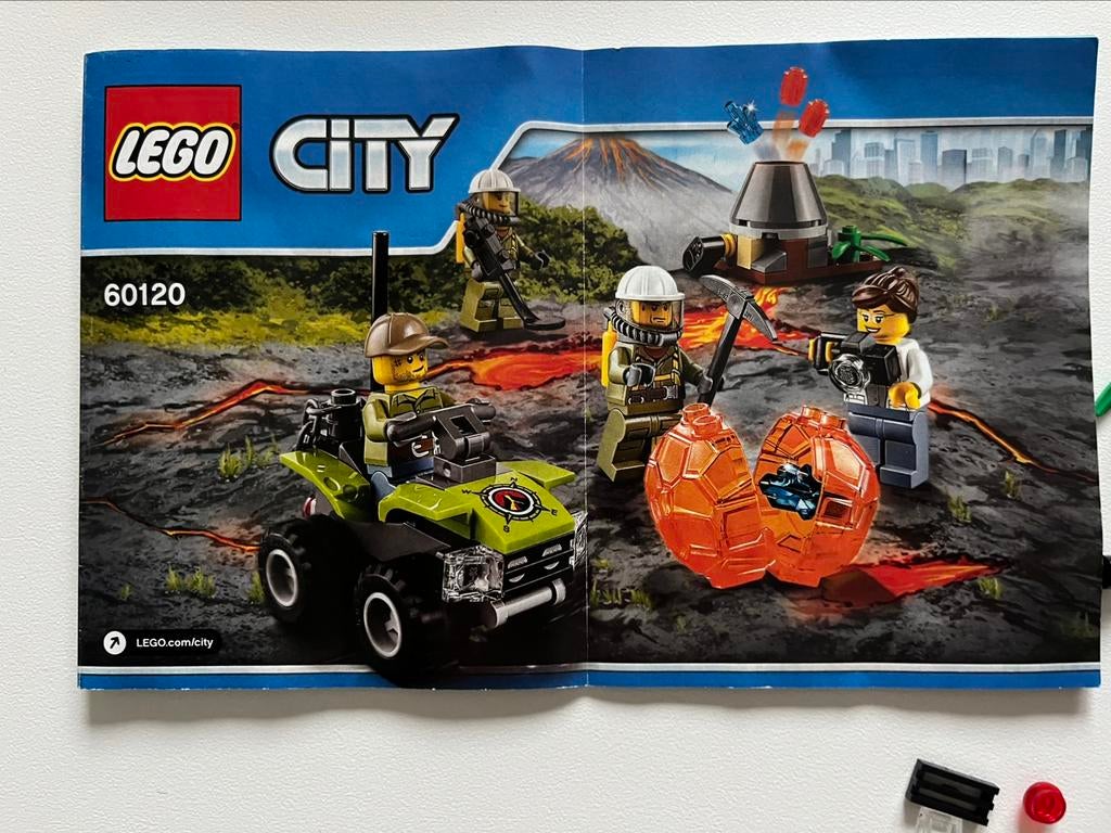 Lego city 60120 : vulkaan starterset, Ophalen of Verzenden, Lego