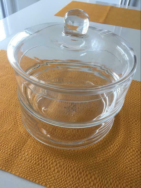 Dubbele glazen pot voor snoep, Huis en Inrichting, Ophalen, Nieuw