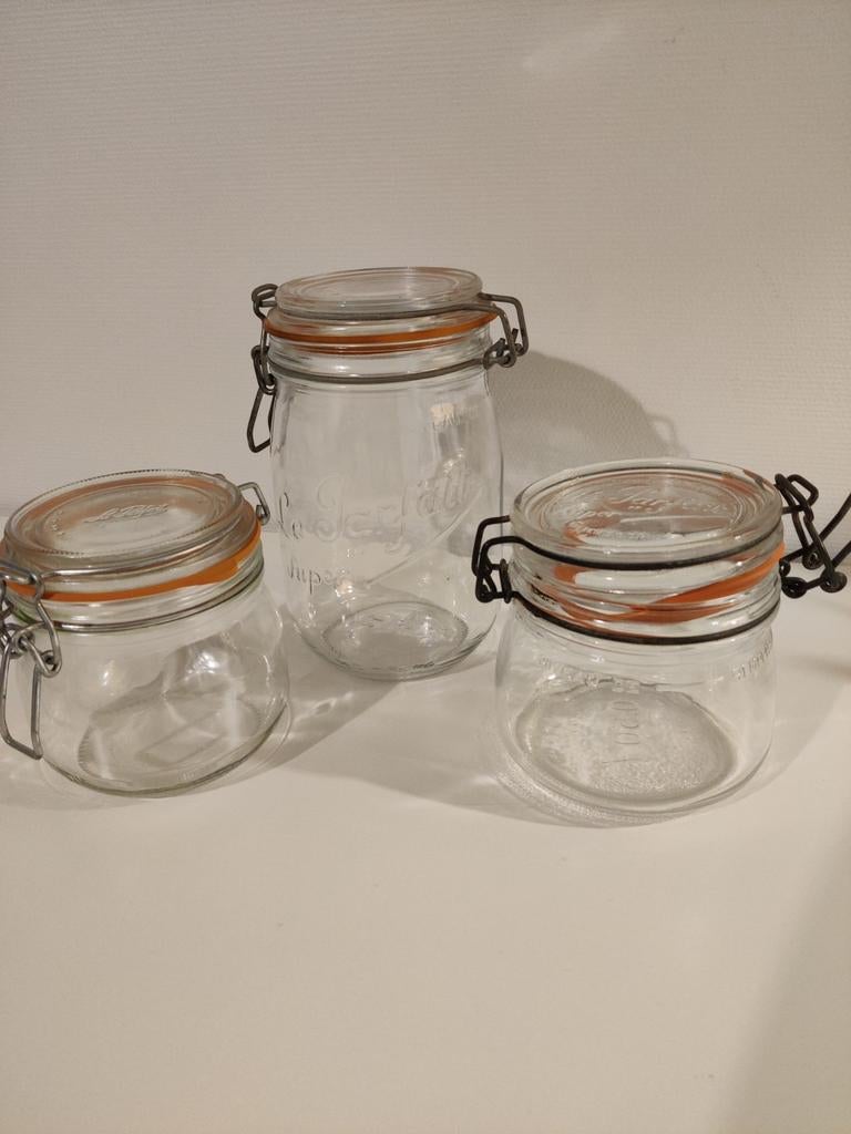 Weckbokalen en 4 gewone, Ophalen, Zo goed als nieuw