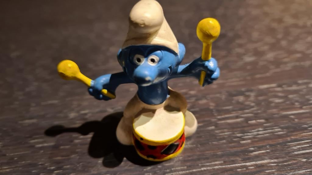 Trommelsmurf, Ophalen of Verzenden, Zo goed als nieuw