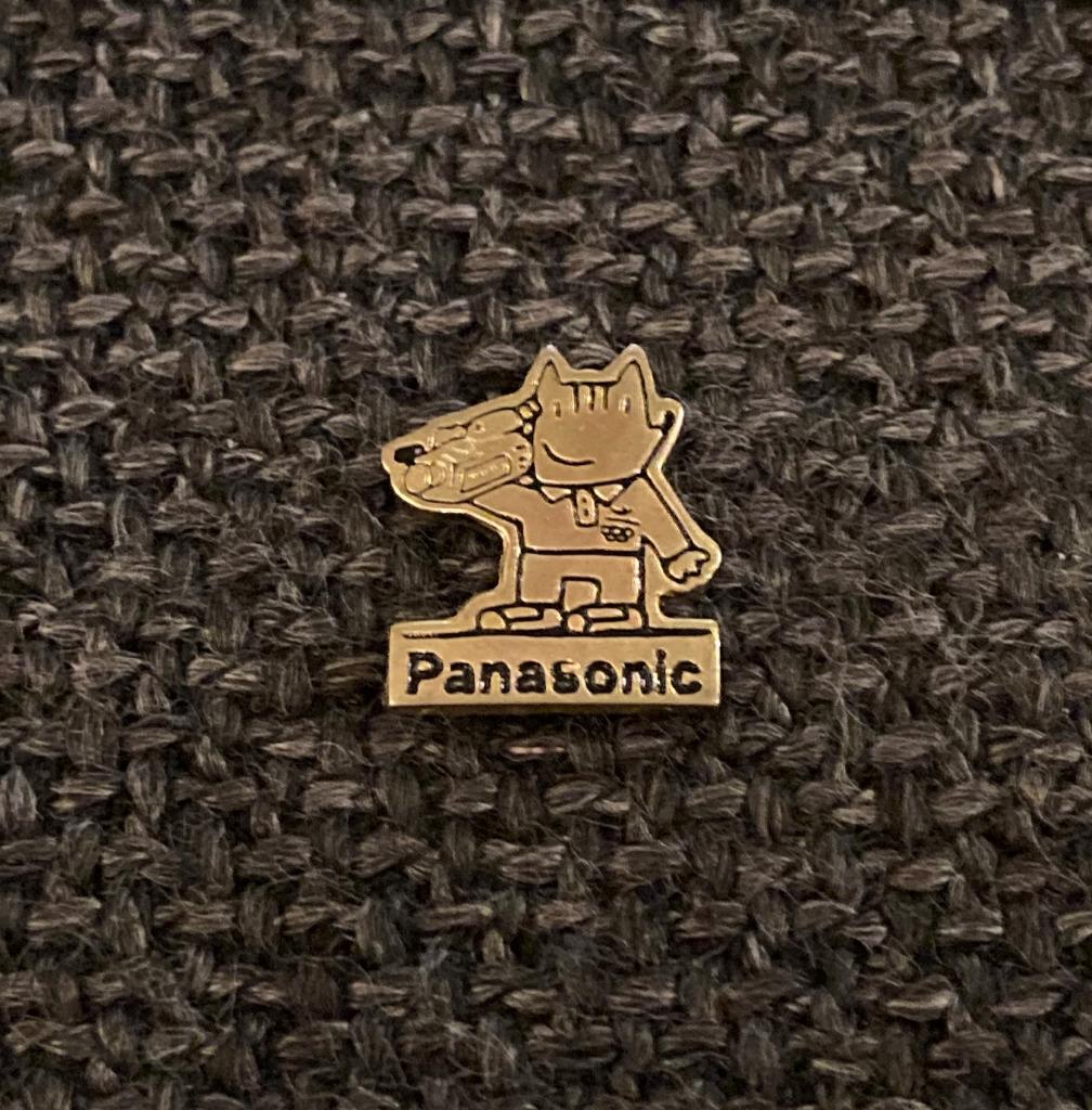 PIN - PANASONIC - COBI - OLYMPISCHE SPELEN - JEUX OLYMPIQUES, Verzenden, Gebruikt, Merk, Speldje of Pin