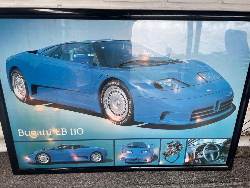 Bugatti EB110 - 2 stuks - grote kaders, Ophalen, Zo goed als nieuw, Auto's