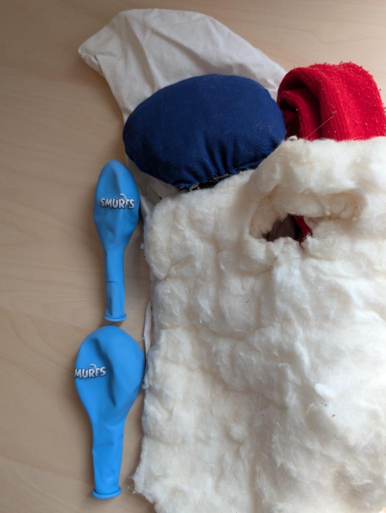 Smurfenkostuum 5 tot 7 jaar, Kinderen en Baby's, Carnavalskleding en Verkleedspullen, Gebruikt, Jongen of Meisje, Ophalen of Verzenden