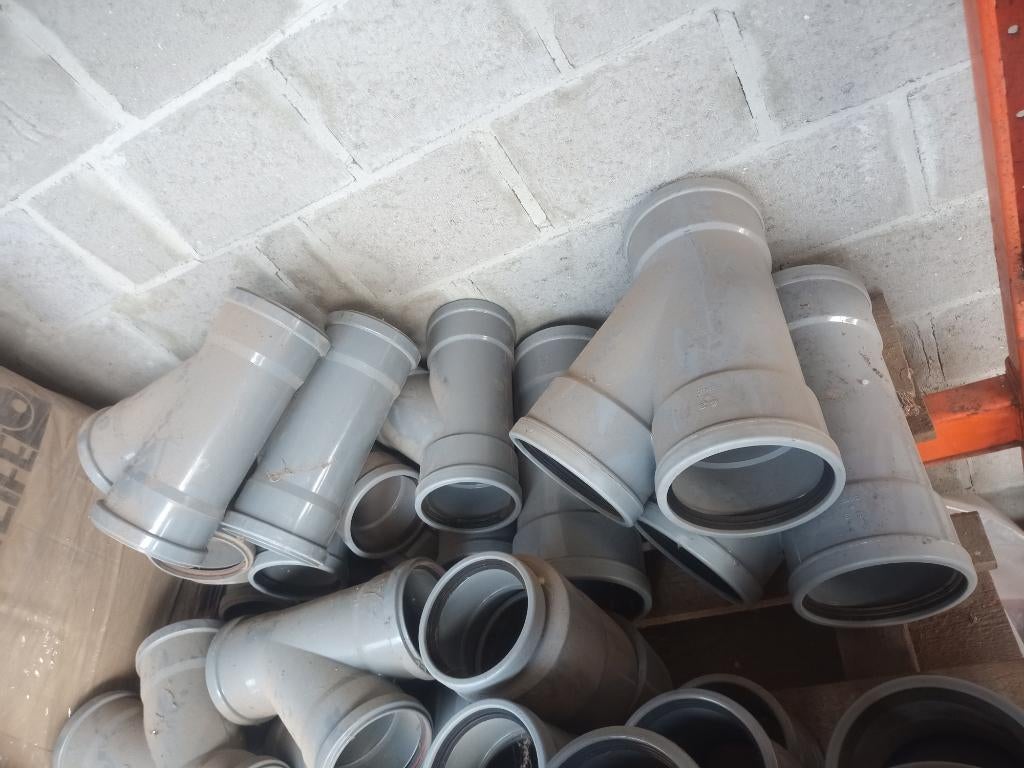 Raccord d'égout en PVC gris, Bricolage & Construction, Tuyaux & Évacuations, Enlèvement, Neuf, PVC