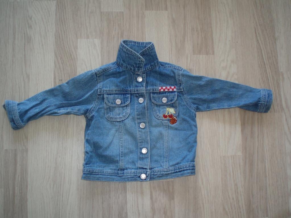 Jeansvest - maat 86, Ophalen of Verzenden, Gebruikt, Meisje, Jasje