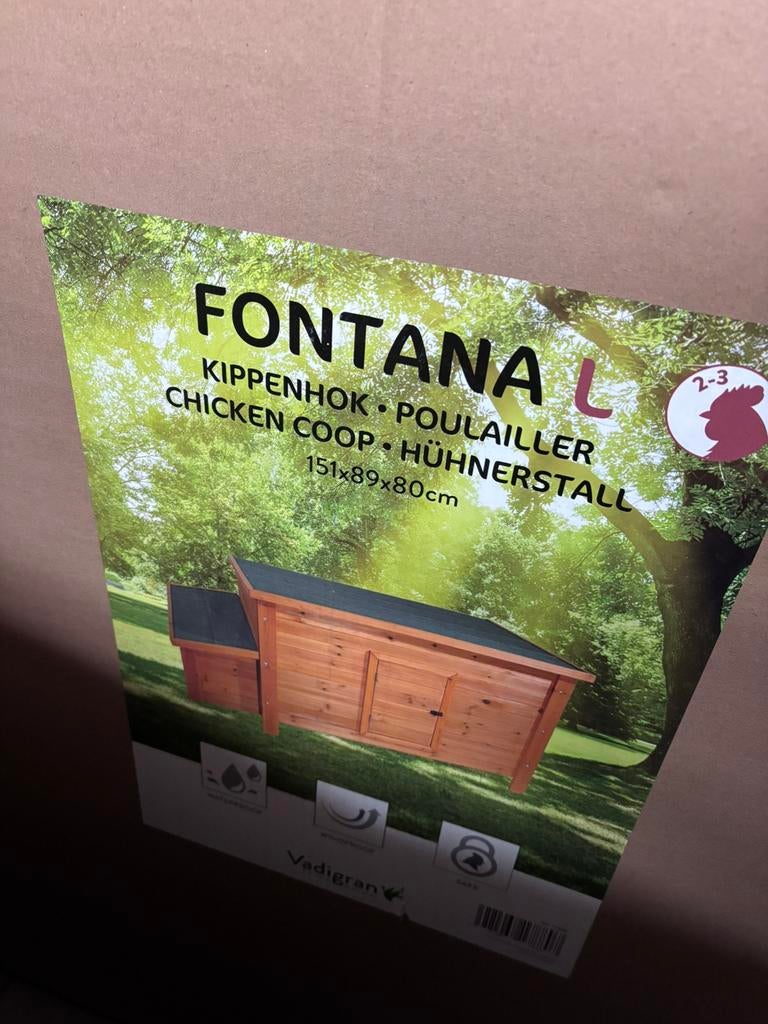 Poulailler - Fontana L - 151x90x80 - Neuf !, Ophalen