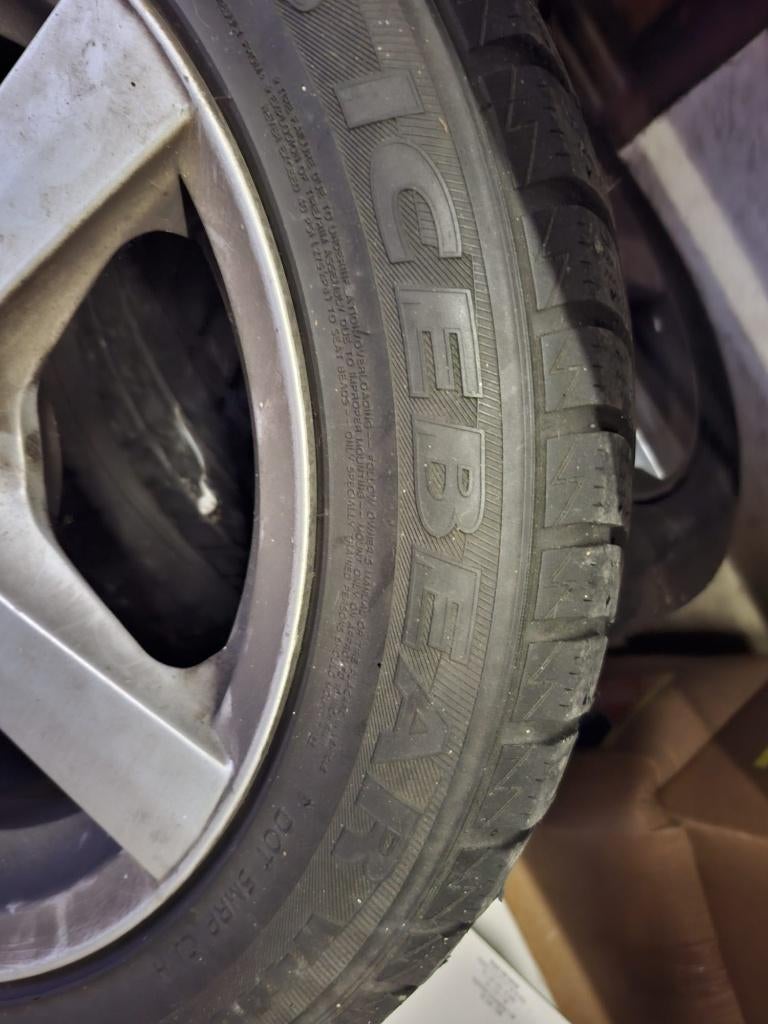 Winterbanden op velg, Auto-onderdelen, Banden en Velgen, Ophalen, Gebruikt, 16 inch, Banden en Velgen