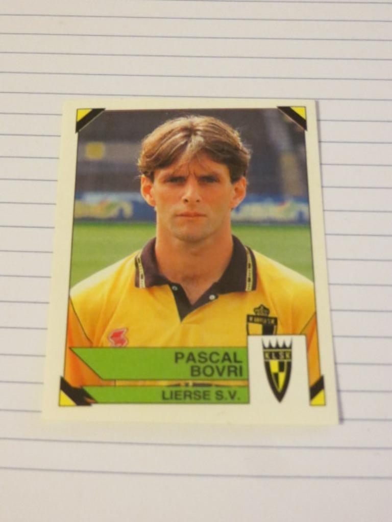 Voetbal: Sticker football 95 : Pascal Bovri - Lierse, Ophalen of Verzenden, Nieuw, Sticker