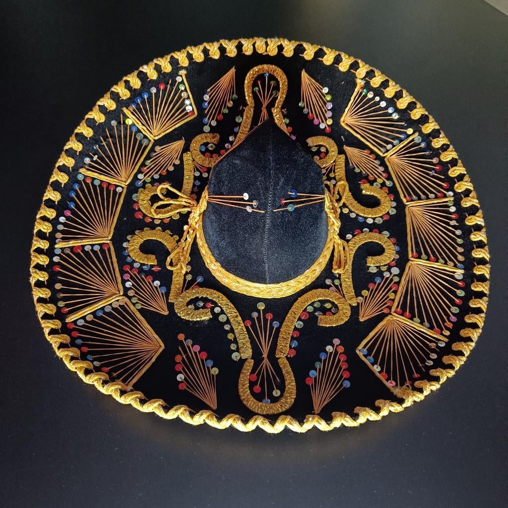 Zwarte Pigalle sombrero., Ophalen of Verzenden