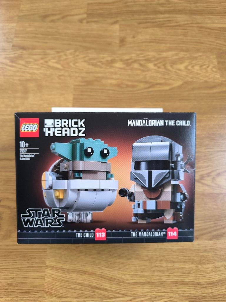 Lego 75317 - brick headz mandolorian the child - star wars., Ophalen of Verzenden, Lego