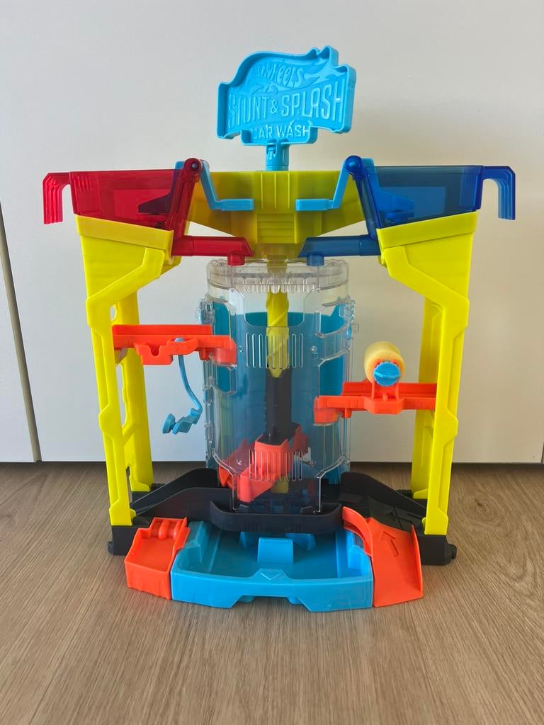 Hot Wheels City Stunt & Splash Car Wash, Ophalen, Zo goed als nieuw, Hot Wheels