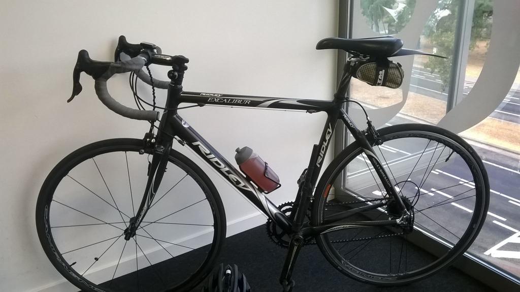Racebike Ridley Excalibur incl. toebehoren, Autres marques, 10 à 15 vitesses, Enlèvement, 28 pouces