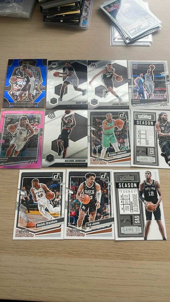11 San Antonio Spurs kaarten, Ophalen of Verzenden, Nieuw