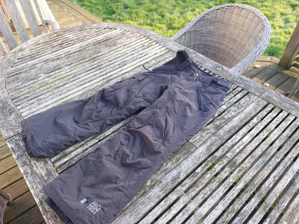 Pantalon de ski taille 128, noir, Enlèvement, Comme neuf, Ski, Vêtements
