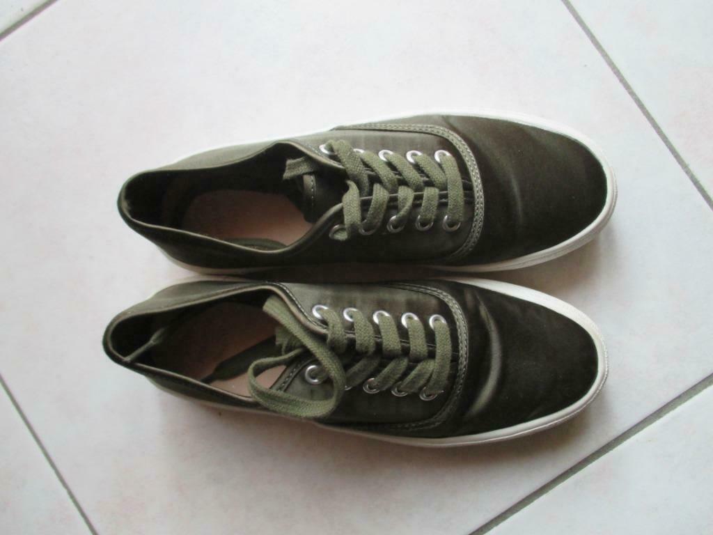 kakibruine  Pull & Bear schoenen maat 36, Chaussures de marche, Enlèvement ou Envoi, Comme neuf, Brun