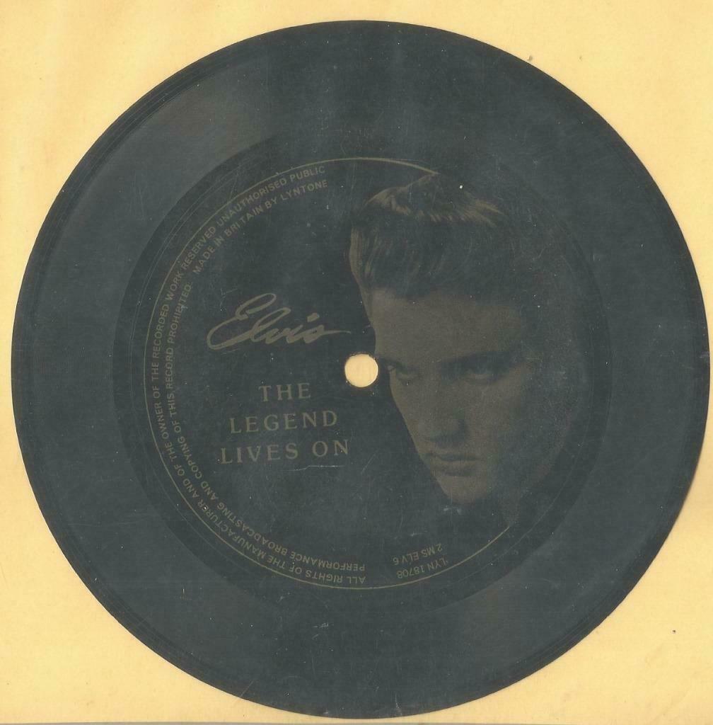 Elvis Presley – The legend lives on – Flexi Foto Single, Enlèvement ou Envoi, Utilisé, Autres formats, Pop