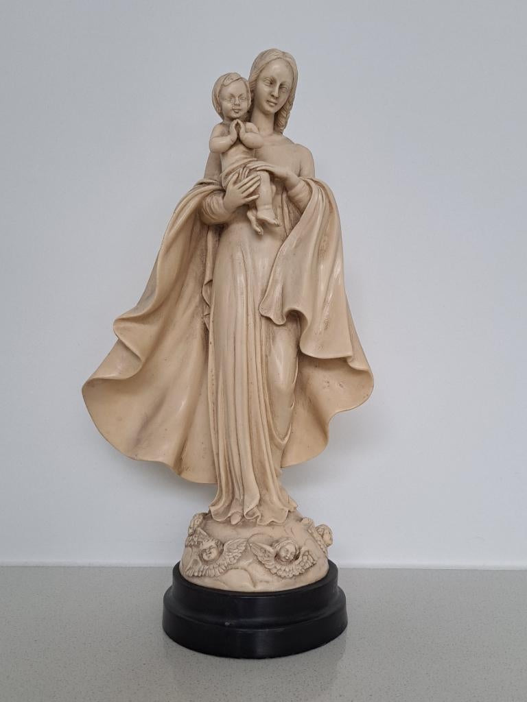 Beeld “Madonna met Kind”– Italië, Antiek en Kunst, Kunst | Beelden en Houtsnijwerken, Ophalen of Verzenden