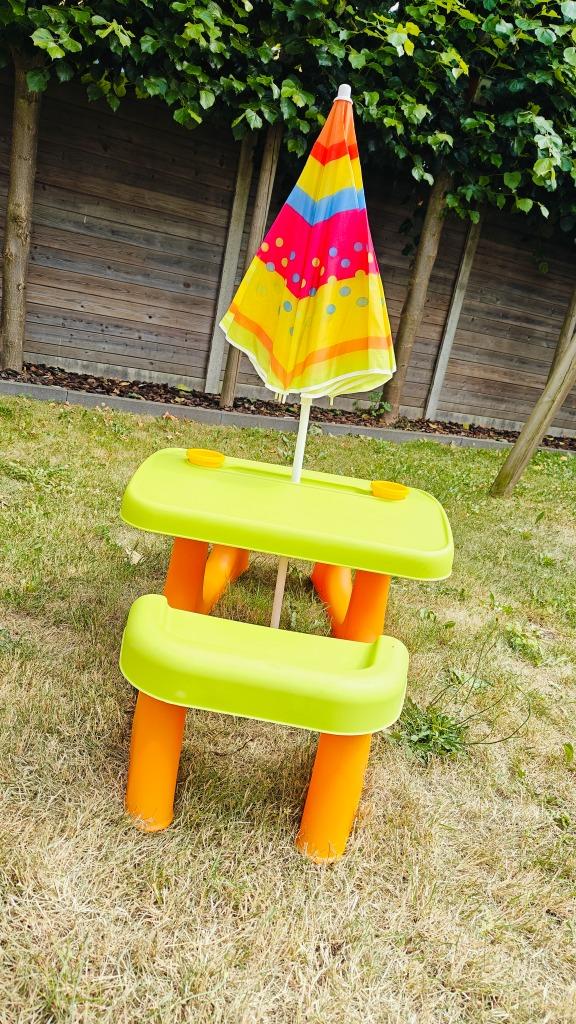 Keter Picknick tafel - Patio Center - Zo goed als nieuw!, Tuin en Terras, Overige materialen, Zo goed als nieuw, Rechthoekig, Ophalen