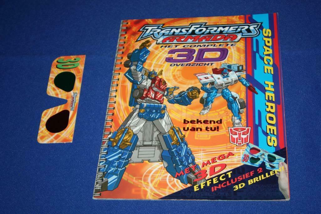 Transformers Armada het complete 3D overzicht ( + 3D bril ), Ophalen of Verzenden, Gebruikt