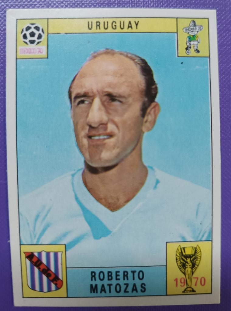 Carte Panini Coupe du monde de foot 1970 Mexique 70 MATOZAS, Envoi, Image