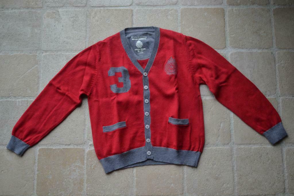 rode vest Scapa Sports maat 6j, Scapa, Trui of Vest, Ophalen of Verzenden, Zo goed als nieuw