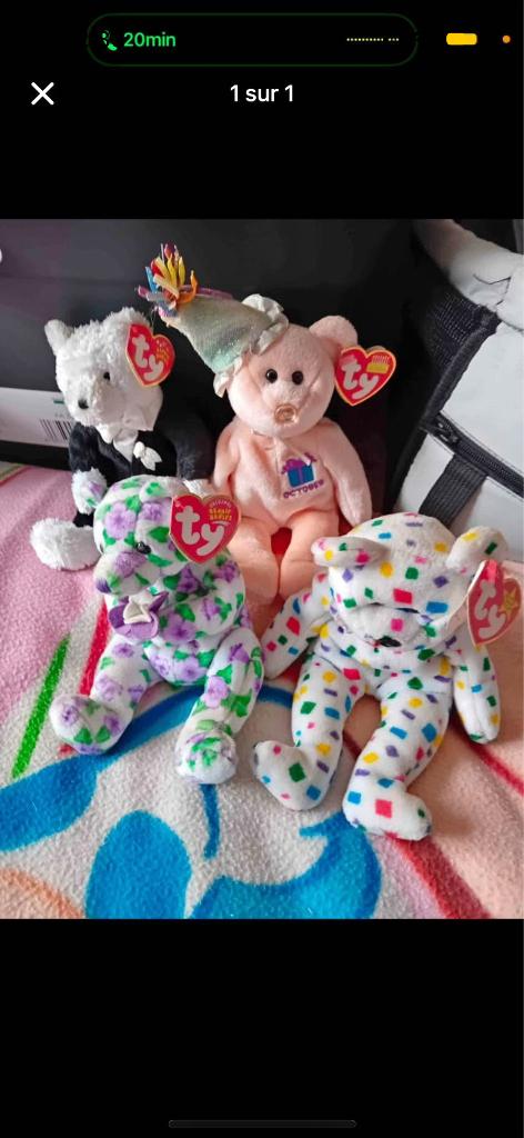Nounours de collections, Verzamelen, Beren en Cherished Teddies, Ophalen, Nieuw, Stoffen beer, Overige merken