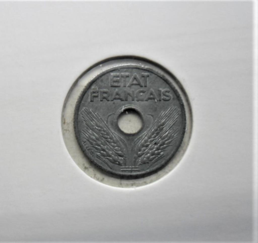 Monnaie de 10 centimes état Français 1944. Qualité !! ., Enlèvement ou Envoi, Monnaie en vrac