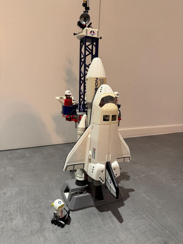 Playmobil space shuttle 6197+6195, Kinderen en Baby's, Speelgoed | Playmobil, Ophalen, Gebruikt, Complete set