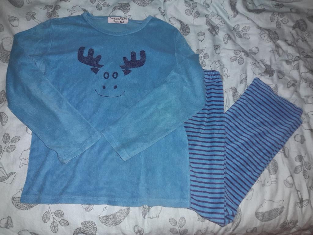 Pyjama enfant tête d'élan 140 cm, Enlèvement ou Envoi, Utilisé