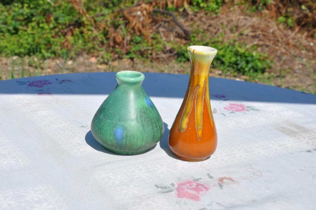 §  2 petits vases belge decor a la coulée, Enlèvement ou Envoi