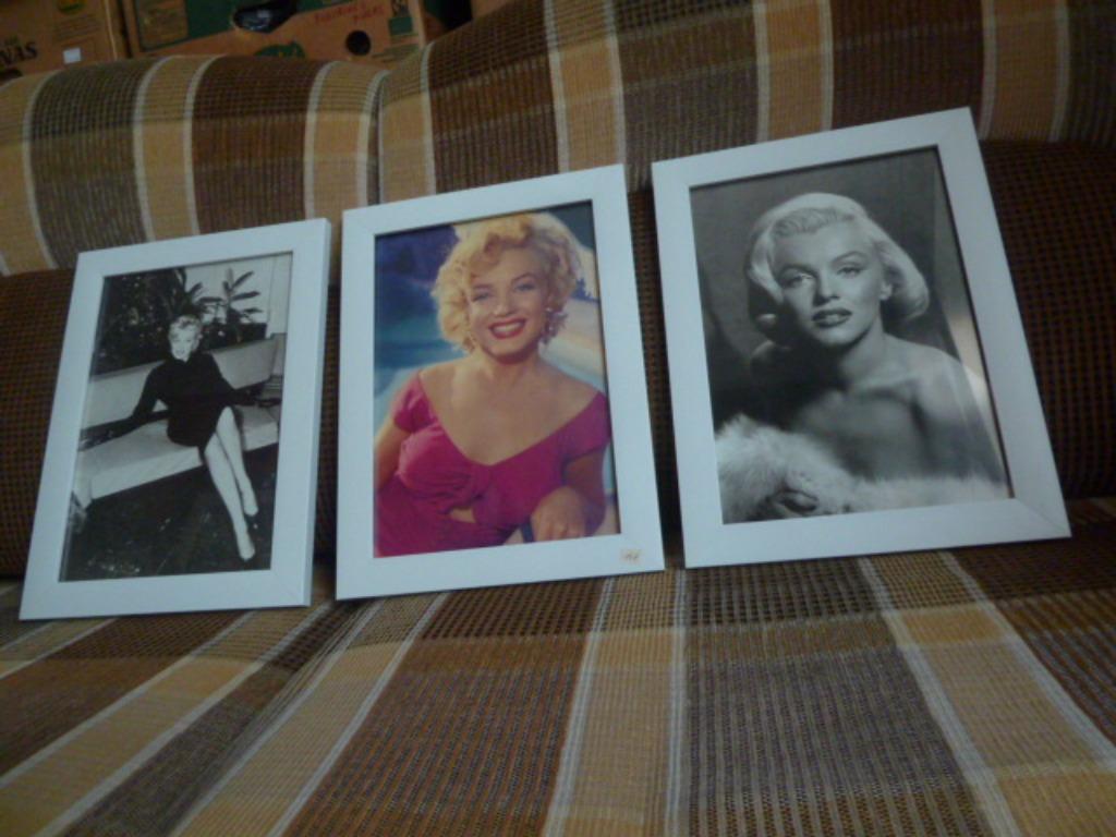 Marilyn Monroe 3 mooie NIEUWE lijsten, 35 cm x 26 cm x 1,5cm, Ophalen, Nieuw