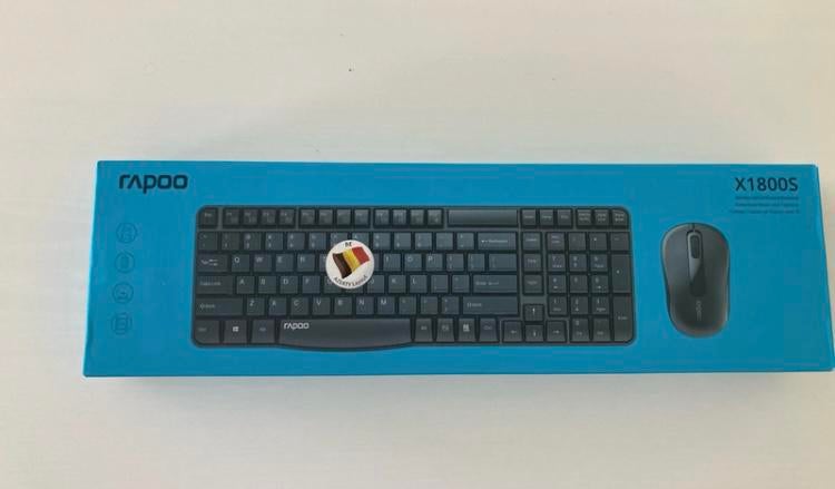 Nieuw toetsenbord en computermuis, Azerty lay-out, Ophalen, Toetsenbord en muis-set, Draadloos, Rapoo