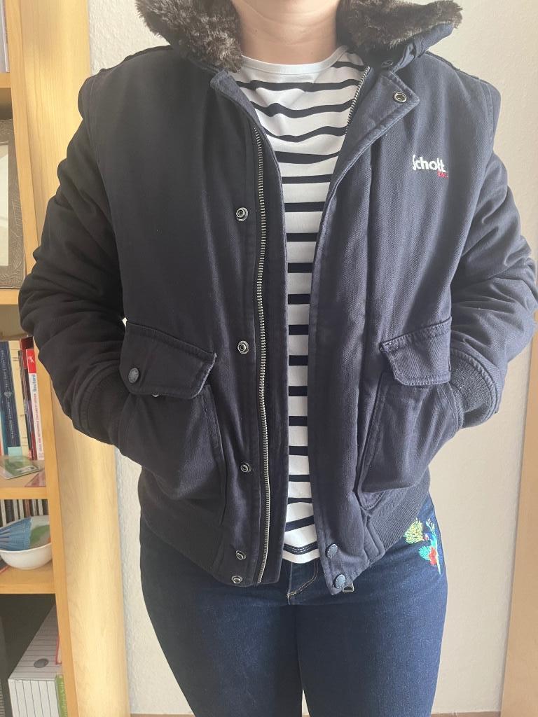 Veste d’hiver bleu marine Schott, Bleu, Neuf, Schott, Enlèvement