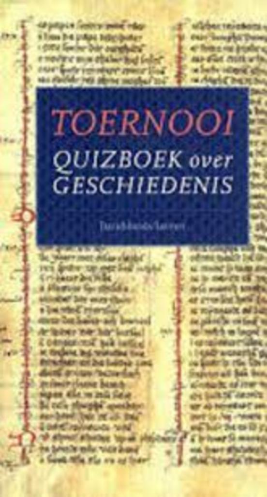 Toernooi Quizboek geschiedenis|Frans De Wever,... 9061526078, Ophalen of Verzenden, Zo goed als nieuw, Zie beschrijving