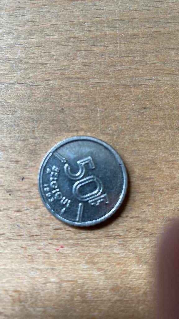 1 munt van 50 frank, Postzegels en Munten, Munten | België, Ophalen of Verzenden