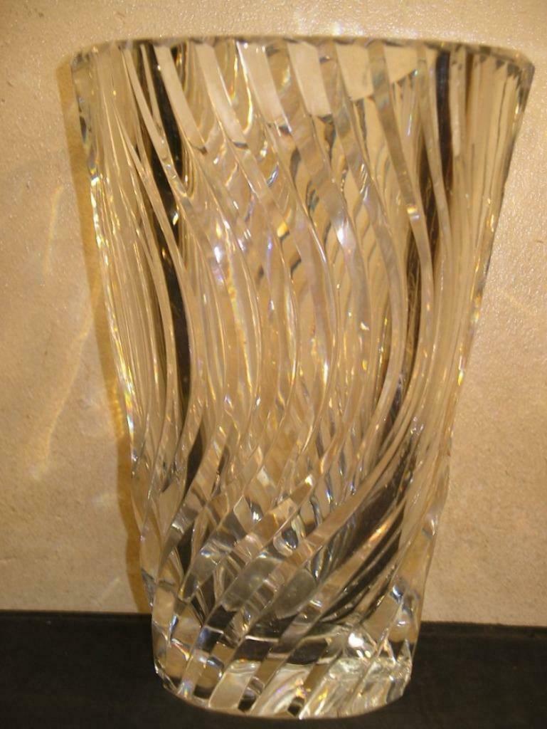 VASE CRISTAL TAILLE BLANC "VAES EDENBERG", Antiquités & Art, Enlèvement ou Envoi