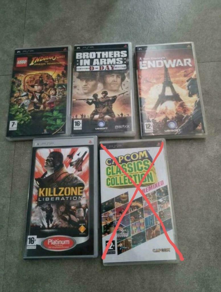 Games PSP en opberzakje, Enlèvement ou Envoi, Utilisé