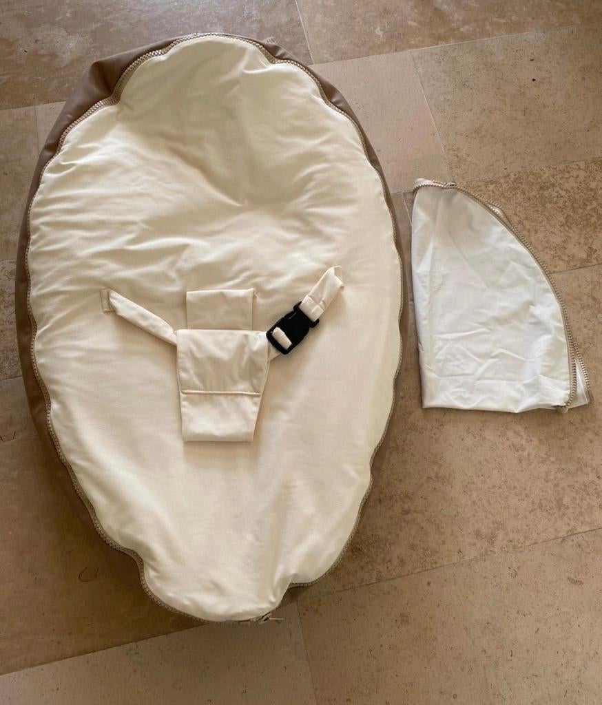 Doomoo baby seat leder met extra hoes voor oudere kinderen, Ophalen, Zo goed als nieuw