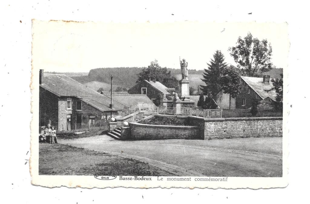 Basse-Bodeux NA1: Le monument commémoratif 1949, Envoi, 1940 à 1960, Affranchie, Liège