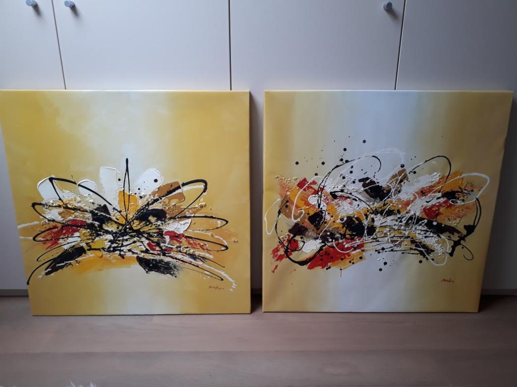 schilderijen, Antiek en Kunst, Kunst | Schilderijen | Modern, Ophalen